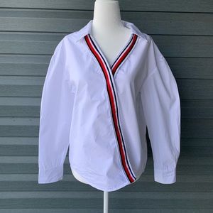 White cotton English Factory button down